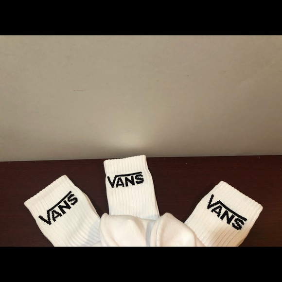 Vans Crew Socks, White, 3 Pair - Picture 8 of 8
